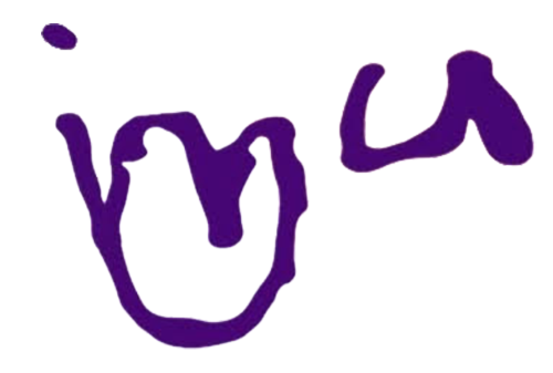 Hand drawn i "heart" u